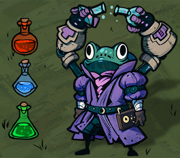 broventure_game's tweet photo. Froggie Update! 🐸✨

Froggie now tosses vials that create elemental puddles with unique effects, adding a fresh dynamic to every battle. These new abilities will keep your enemies on their toes!

#GameDev #IndieGame #SteamGames #GameDevelopment #Unity3D https://t.co/IKhlIzgCPQ
