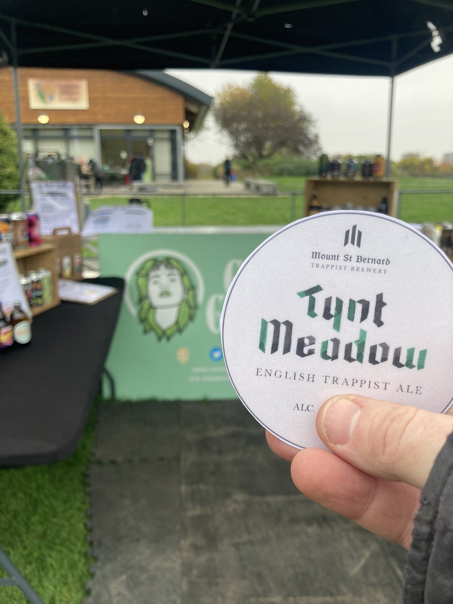 Today we are <a href="/lesnes_abbey/">Lesnes Abbey Woods</a> farmers market. So we thought, when in an Abbey, bring a Trappist beer! 
Historically the monks almost certainly would have brewed their own here. 

Pouring now. Until 3pm. Tynt Meadow Blonde; English Trappist beer. Plus loads of cans/bottles!