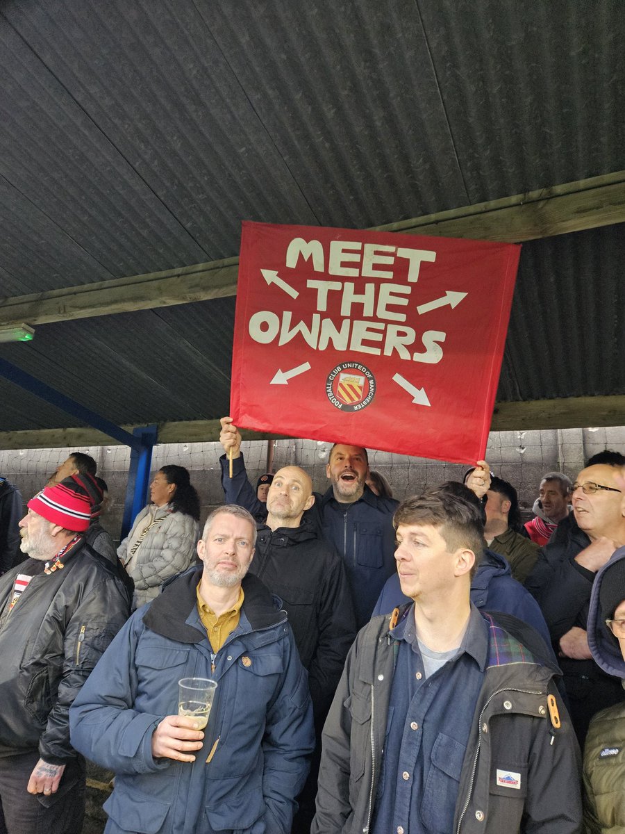 CommitteeFCUM's tweet image. As somebody said on The Soul is One forum, if you think FC United "isn't the same anymore" you should have been at Leek Town away yesterday 

Fantastic day, great result #FCUM