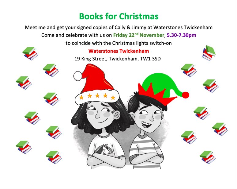 Zoe Antoniades (@zoeantoniades) on Twitter photo Come along and celebrate with us <a href="/TwickenhamWat/">Waterstones Twickenham</a> Waterstones Twickenham with some festive music, mulled wine, mince pies, and some fabulous local authors - including me 😉📚
Friday 22nd November 5.30-7.30pm
Waterstones Twickenham Come along and celebrate with us <a href="/TwickenhamWat/">Waterstones Twickenham</a> Waterstones Twickenham with some festive music, mulled wine, mince pies, and some fabulous local authors - including me 😉📚
Friday 22nd November 5.30-7.30pm
Waterstones Twickenham