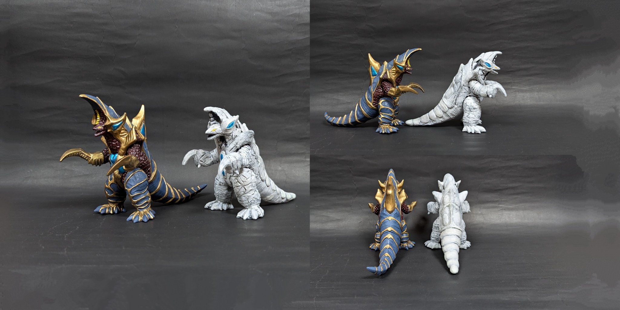 ウルトラマンガイア 超コッヴ＆超パズズ ソフビ 塗装版