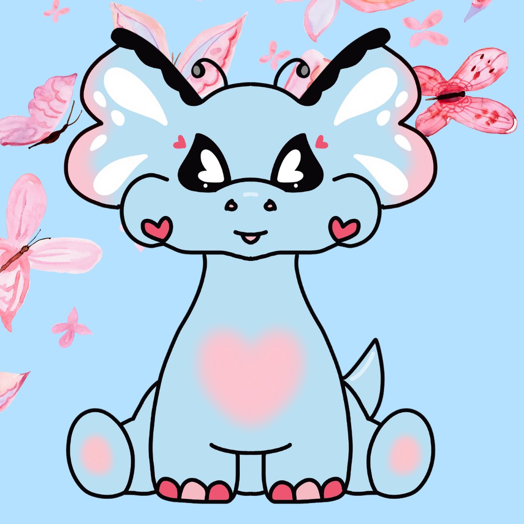 Housemimon's tweet photo. Introducing Dusky, the butterfly dinosaur 💙🦋
#ocs #cuteart #kawaiiart #prettyart #characterart #smallbusiness #etsyshop #mimons #originalcharacterart #artshare #arttwt #artmoots https://t.co/vs7M48yOTs