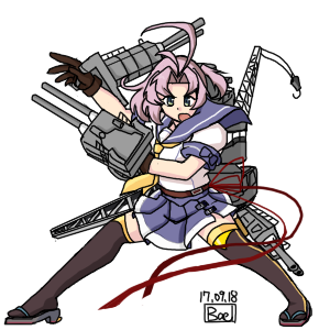 衣笠(艦これ) 「300×300衣笠さんピックアップ(艤装有りver,思ったより描いてなかったな 」|bael38のイラスト