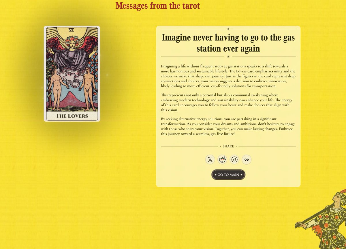 Imagine never having to go to the gas station ever again