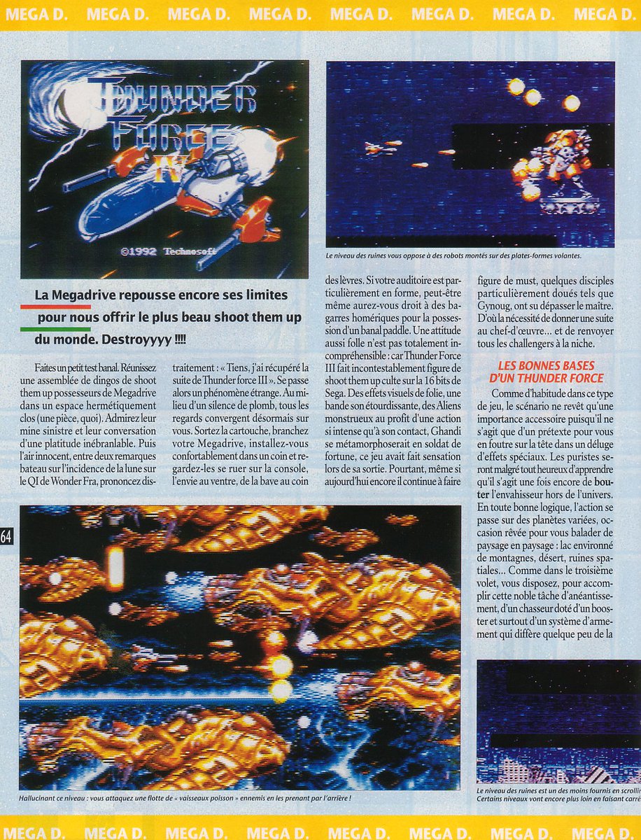 AllmightoFranky's tweet image. On continue avec du louuuuurd le terrible #ThunderforceIV sur la #megadrive de #SEGA!Un shmup qui envoyait de zinzin!! 2/5