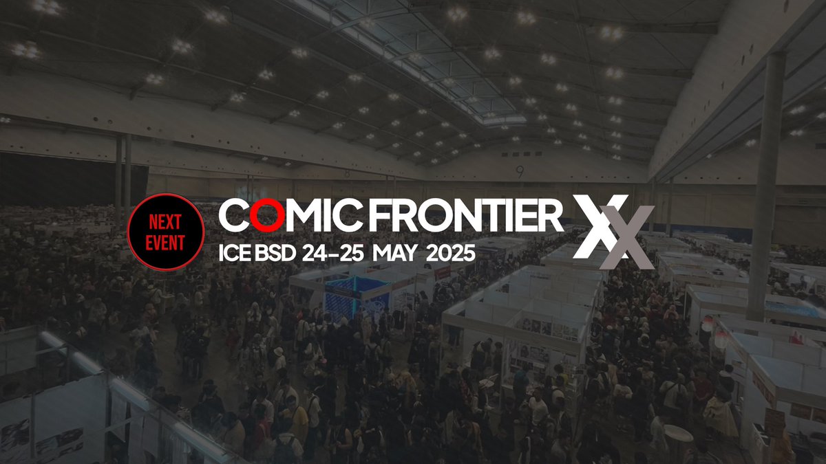comifuro's tweet image. Thank you for tuning in to Comic Frontier 19
See you soon at the next frontier!
#CFXX