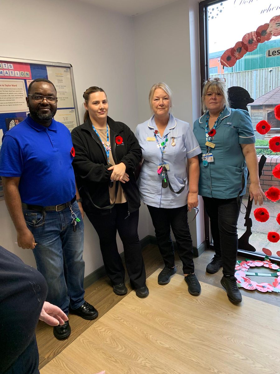 Remembering all the War Heroes past and present 2 minutes silence by staff and ladies on the ward#rememberanceday24#teamtaylor#penninecareNHS#anthassallNHS#KateMeskell#markhwork#janetmelianhs