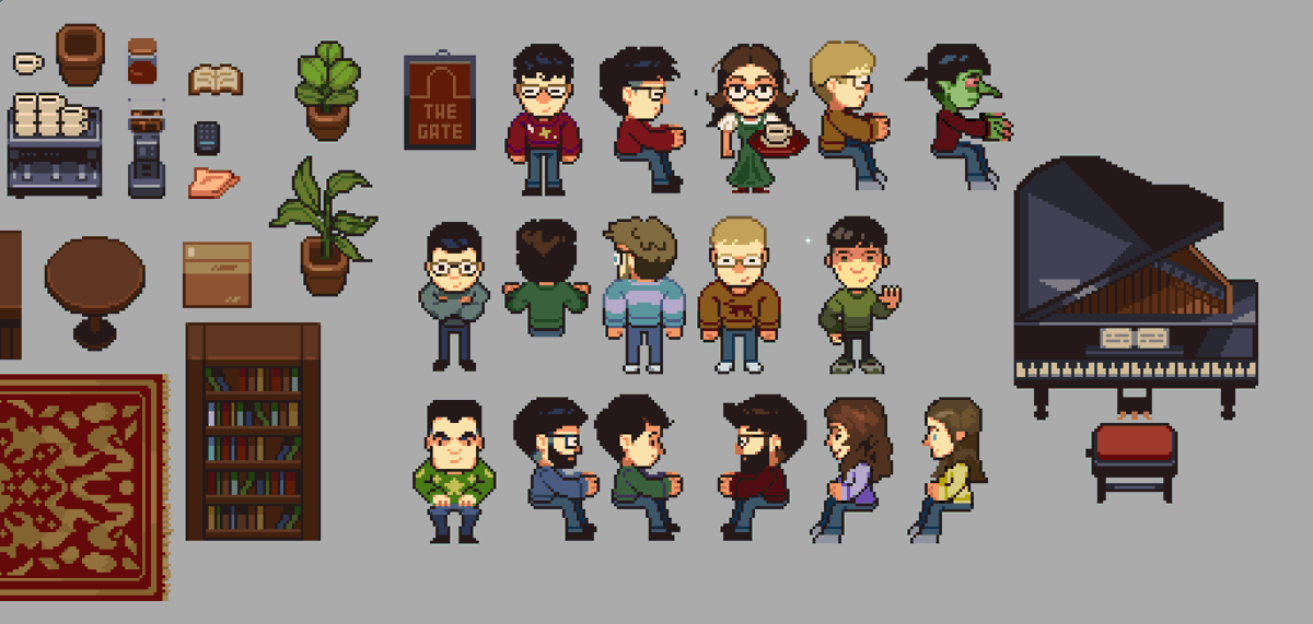 random screenshot #pixelart might use this to build another scene around christmas theme