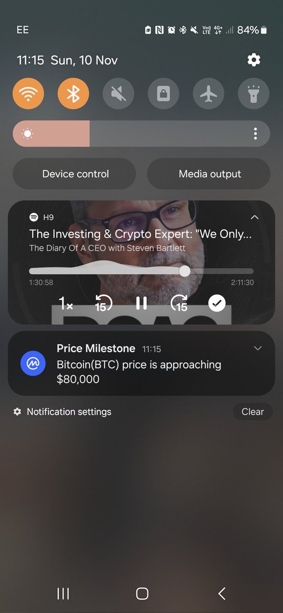 What a morning 🤩 <a href="/RaoulGMI/">Raoul Pal</a> on <a href="/StevenBartlett/">Steven Bartlett</a> diary of a ceo #bananazone