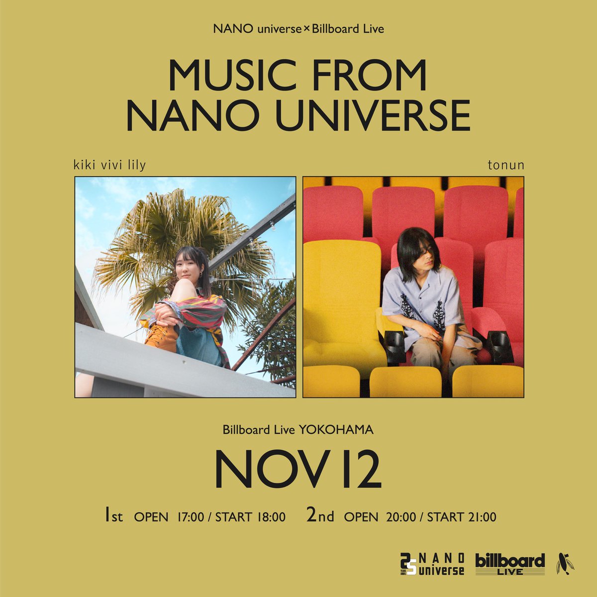 kiki vivi lily × tonun 
at Billboard Live YOKOHAMA まで
あと2日🌹🍸✨
kiki vivi lilyは2nd stageに出演します。

🎫billboard-live.com/yokohama/show?…