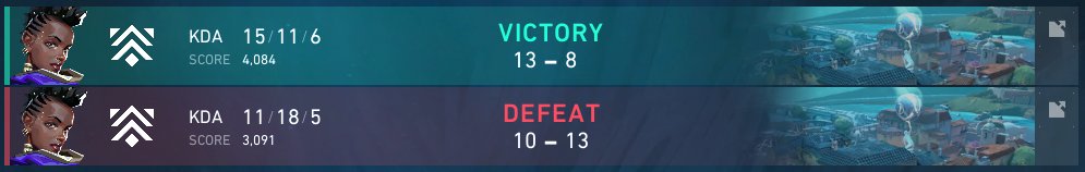 1-1 in week 2 of premier with <a href="/NiL_Esports/">Next In Line</a> .

10-13 vs <a href="/TSEOfficials/">TSE</a> 
13-8 vs #Eaim