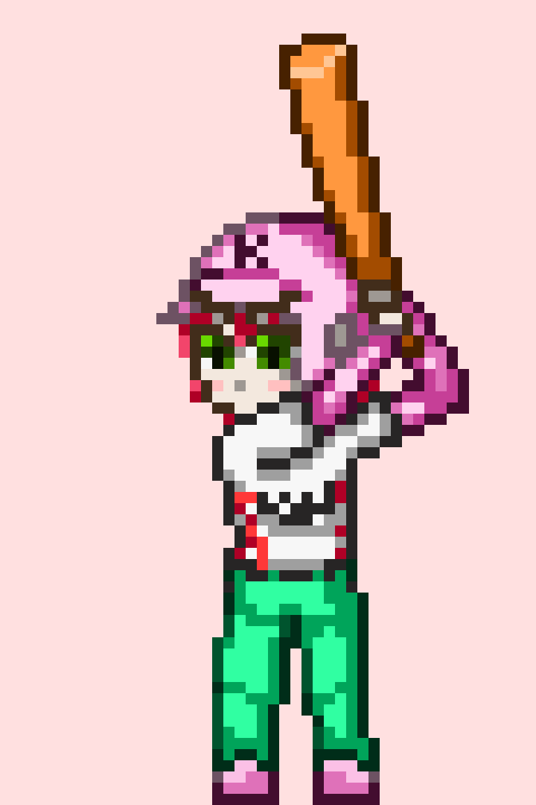 Pixel_donuts's tweet photo. こんこよ高校の二刀流、みこ谷さん

#miko_art
#さくらみこ
#ホロ甲FA
#ドット絵
#pixelart https://t.co/21sivKj0jy
