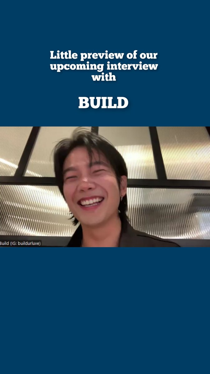 Little preview of our upcoming interview with the lovely <a href="/JakeB4rever/">BIU.</a> <a href="/buildyourlove4u/">Build Your Love For You</a>
#BuildJakapan
#Beyourluve
#TheGleamConcert <a href="/BuildItalia/">Build Italia FC</a>
