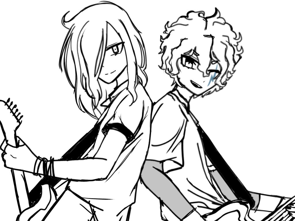 kxvbzs's tweet photo. Day 6: Music
This was rushed,, Idk if Hiroto plays bass or guitar here so upty ^^
#GodDevilWeek2024 #inatwt #inazumaeleven https://t.co/CkUlYBf5ny