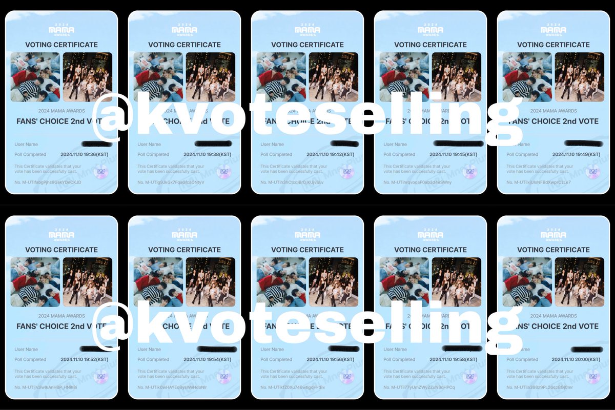 KPOP VOTE SELLING ✨ tweet media