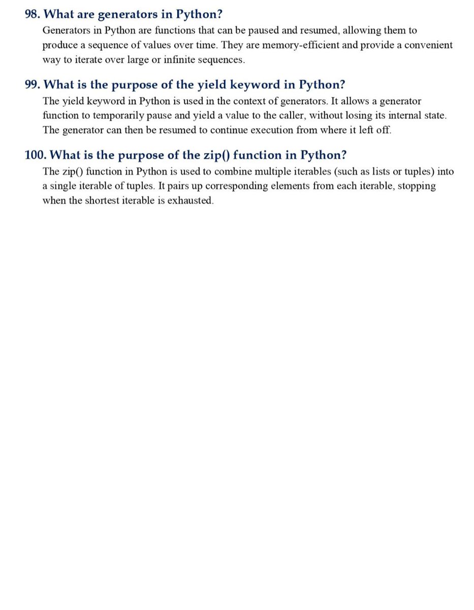 Python_for_ML's tweet photo. 6. (Q89-97 and Q98-100) https://t.co/H81AQPAJEv