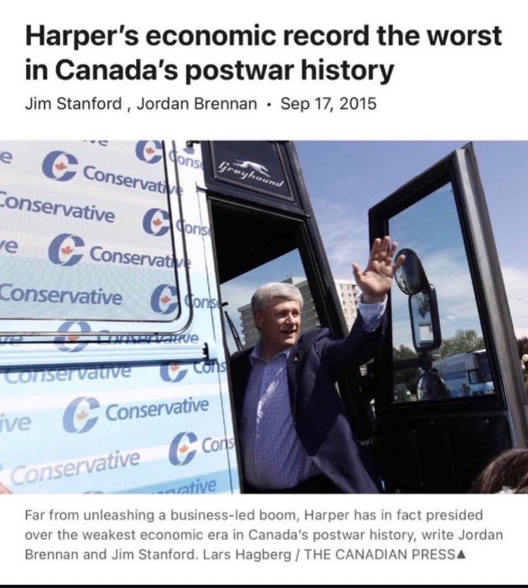 Conservatives haven’t held power in Canada for 9 yrs. There’s good reason for it. It was a horrible time for Canada. Now, Poilievre is hoping there’s an entirely new voting base who are eligible to vote but were too young to remember this👇 Which is only the tip of the iceberg.