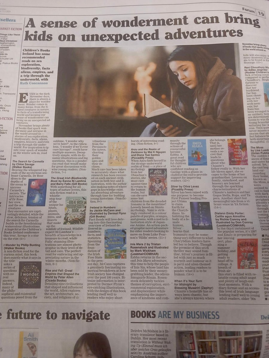 Children's Books Ireland (@kidsbooksirel) on Twitter photo Did catch yesterday’s <a href="/irishexaminer/">Irish Examiner</a> roundup?
Plenty of great curiosity and imagination inspiring reads to help settle into the winter months! Did catch yesterday’s <a href="/irishexaminer/">Irish Examiner</a> roundup?
Plenty of great curiosity and imagination inspiring reads to help settle into the winter months!