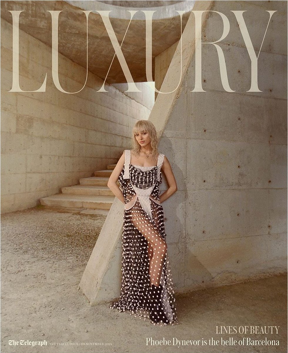 Phoebe Dynevor for the telegraph luxury.