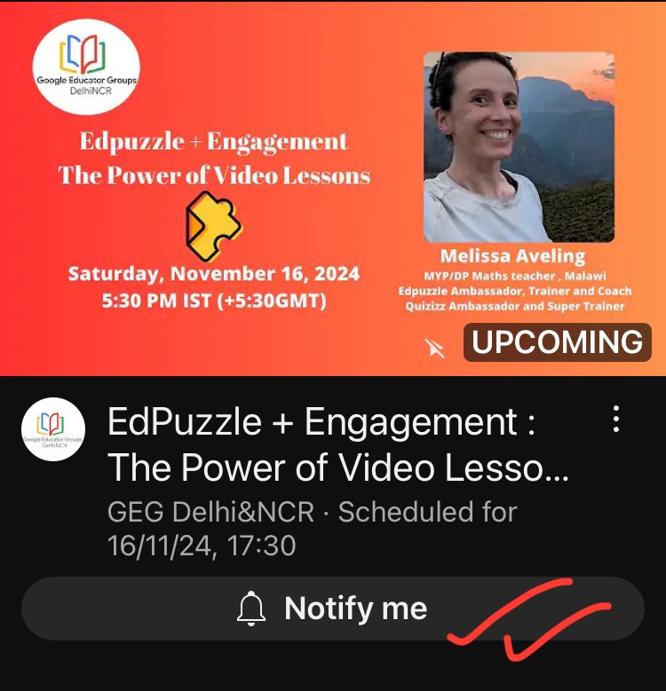 Tap that 🔔Notify Me button!!