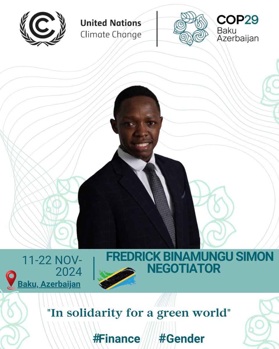 I have confirmed my attendance at the 29th United Nations Climate Change Conference (COP29) in Baku, Azerbaijan, scheduled for November 11 to 22, 2024. My focus will be on amplifying the voices of marginalized communities, women, youth, and children in the negotiations