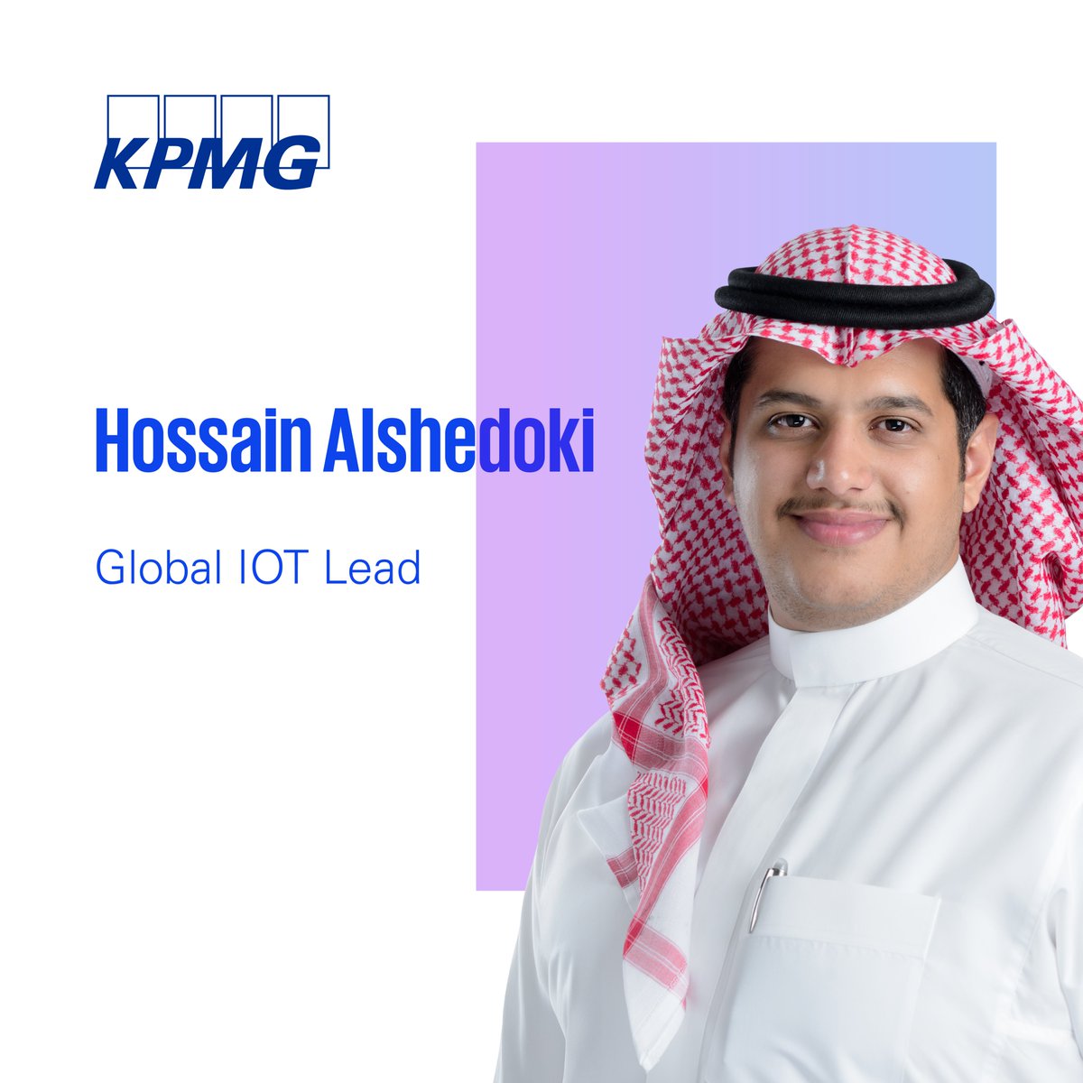 KPMGMiddleEast's tweet photo. نبارك للمهندس حسين الشدوخي على تعيينه كقائد لحلول أمن إنترنت الأشياء وأنظمة  التحكم الصناعي على مستوى كي بي إم جي العالمية!

Hossain Alshedoki has been appointed as the Global Internet of Things, Industrial of Things, and Operational Technology Lead. Congratulations! https://t.co/ugMfWsdVUU