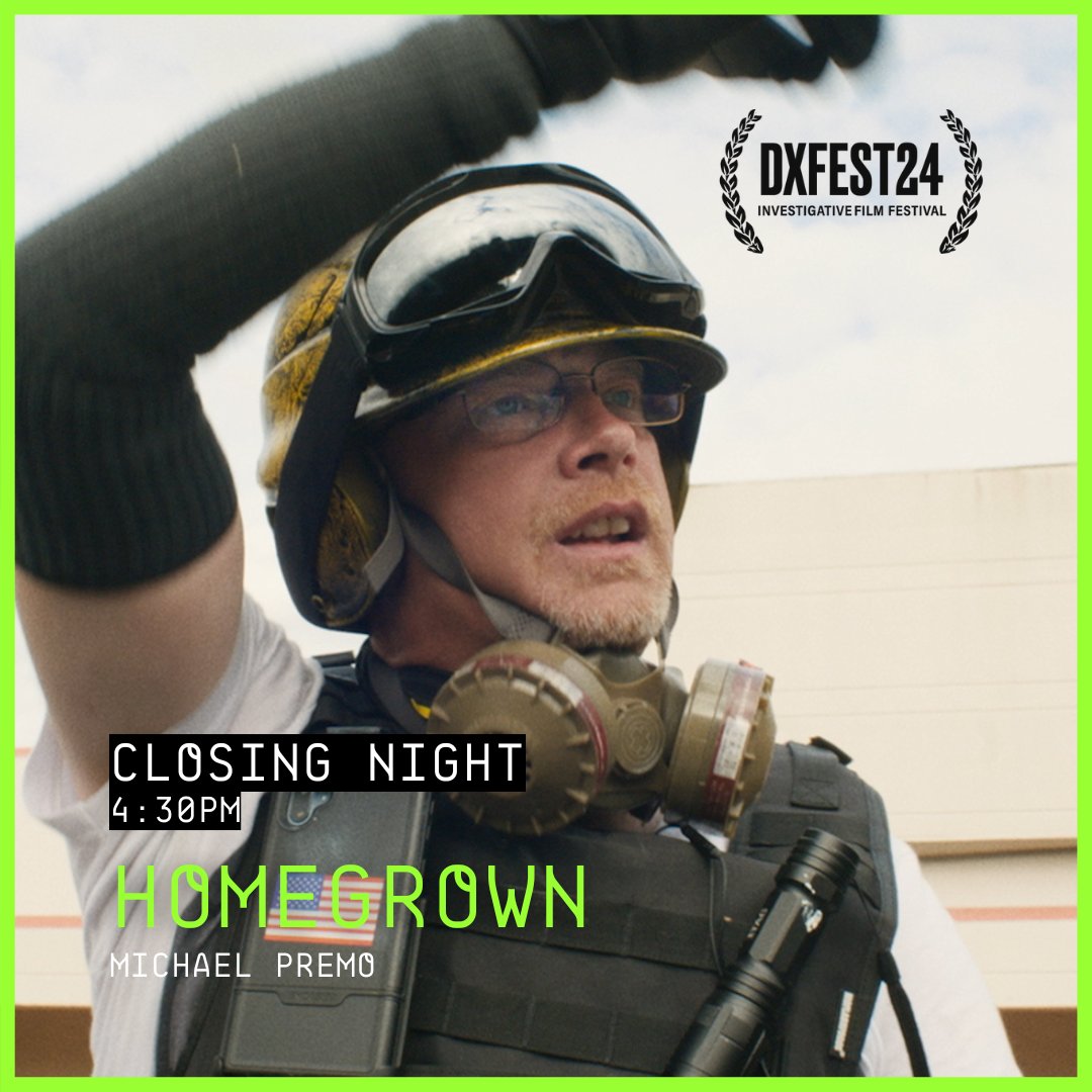 DX_IFF's tweet image. Don’t miss HOMEGROWN, Closing Night selection at #DXFest24! A nominee for Venice Critics' Week Best Film, this doc by Michael Premo follows right-wing activists during the 2020 election, who take to the streets after believing it was stolen. 4:30pm 11/10
zurl.co/Mmlx