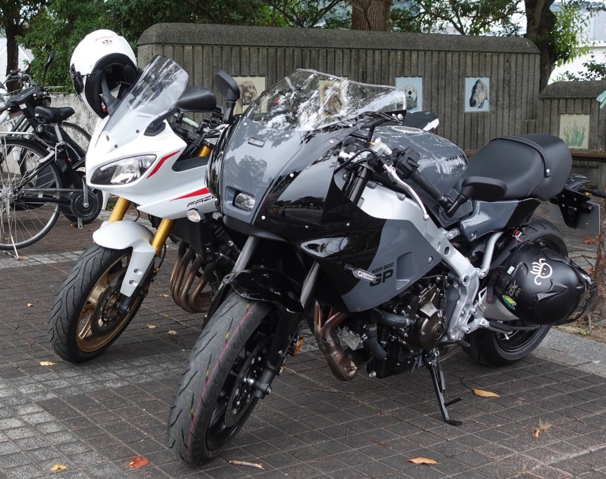 mekabu_soup's tweet photo. 今日は旦那とのんほいパークまでツーリング🏍️🏍️
たぬき見てきましたたぬき
めっちゃ遠いし寝てるだけのたぬき
あときつね

#XSR900GP #FAZER8 #FZ8S #のんほいパーク https://t.co/RhT7gjwvsp