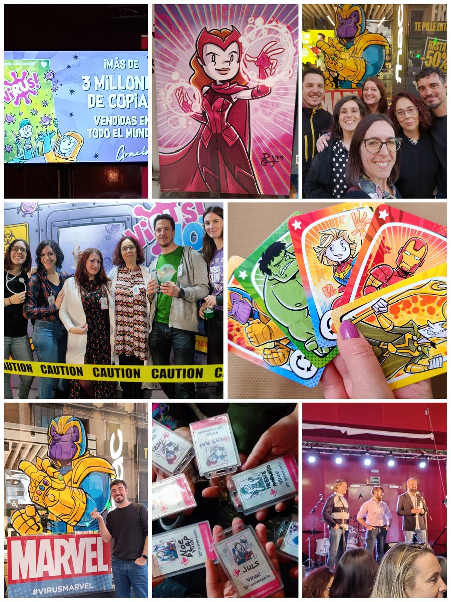 ¡Qué ilusión me hace poder compartir ya esta nueva aventura de <a href="/Tranjisgames/">Tranjis Games</a> junto a <a href="/Disney/">Disney</a> !

El cierre del 10° aniversario de #Virus terminó con el anuncio de la edición de Virus! Marvel, que muy pronto podréis conseguir en tiendas.

Poder compartirlo con gente bonita fue 🔝🩷
