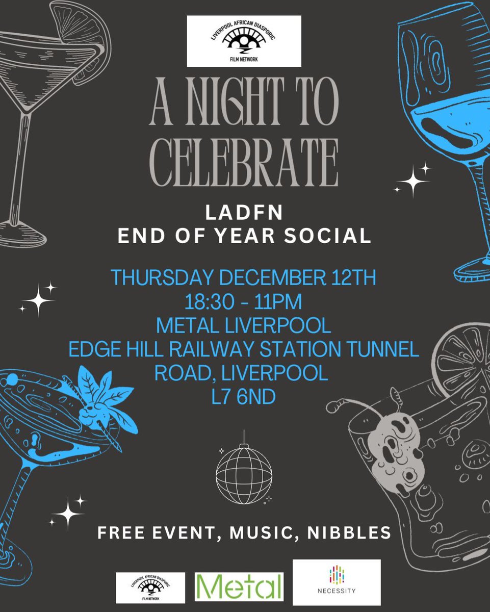 ladfnetwork's tweet image. LADFN End of Year Social!
Come on down to Metal Liverpool
Thursday 12th December!!
18:30-11pm

FREE EVENT W/ Music, food and more. Bring a friend and join us down at Metal Liverpool 

We look forward to seeing you all there!