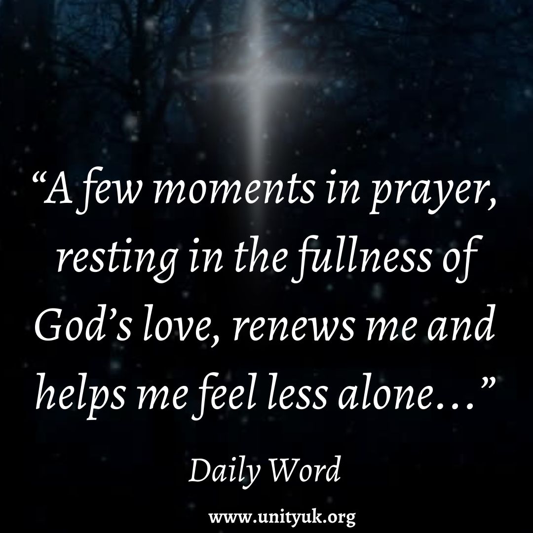 Unityuk's tweet image. "A few moments in prayer, resting in the fullness of God's love, renews me and helps me feel less alone" - Daily Word
unityuk.org/what-is-daily-…
#innerpeace #youareloved #youarenotalone #dailyword #spiritualcommunity
