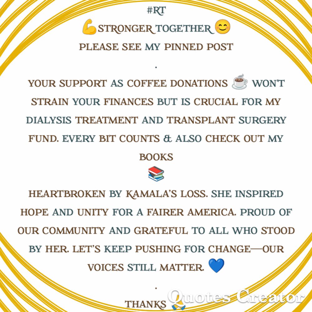 Hyacinth (@oldhyacinth) on Twitter photo Coffee donations and book sales help me face dialysis with strength. Thank you for every bit of support.
<a href="/stephhicks/">StephforDemocracy</a>
<a href="/vwtoys1966/">Vurmel The Viking Fella ๐ณ๐ด ๐จ๐ฆ๐ซ๐ท๐ฌ๐ฑ๐บ๐ฆ</a>
<a href="/paulkelliher/">paul k</a>
<a href="/beachlovin0127/">Leslie #vaccinated๐บ๐ธ๐ฆ
</a>
@kgaule
<a href="/BPonytailgirlnv/">๐บ๐ธBrenda ๐ป๐บ๐ฆ๐ป๐๐๐</a>
<a href="/Killmongerxy/">Infrastructure Architect</a>
<a href="/cptspatchcock/">Captain Spatchcock</a>
@DdcShawn
<a href="/JosephKilroy6/">Joseph Kilroy๐๐๐บ๐ธ๐๐๐ณ๏ธโ๐๐๏ธ</a>
<a href="/msdebglass/">deborah glassman ๐ฅฅ๐ด๐ชท</a>
<a href="/msamanda1967/">โฐ ๐ธ๐๐๐๐๐ (๐๐๐๐๐ช ๐๐๐๐ฅ๐) โฐ</a>
@collaisco Coffee donations and book sales help me face dialysis with strength. Thank you for every bit of support.
<a href="/stephhicks/">StephforDemocracy</a>
<a href="/vwtoys1966/">Vurmel The Viking Fella ๐ณ๐ด ๐จ๐ฆ๐ซ๐ท๐ฌ๐ฑ๐บ๐ฆ</a>
<a href="/paulkelliher/">paul k</a>
<a href="/beachlovin0127/">Leslie #vaccinated๐บ๐ธ๐ฆ
</a>
@kgaule
<a href="/BPonytailgirlnv/">๐บ๐ธBrenda ๐ป๐บ๐ฆ๐ป๐๐๐</a>
<a href="/Killmongerxy/">Infrastructure Architect</a>
<a href="/cptspatchcock/">Captain Spatchcock</a>
@DdcShawn
<a href="/JosephKilroy6/">Joseph Kilroy๐๐๐บ๐ธ๐๐๐ณ๏ธโ๐๐๏ธ</a>
<a href="/msdebglass/">deborah glassman ๐ฅฅ๐ด๐ชท</a>
<a href="/msamanda1967/">โฐ ๐ธ๐๐๐๐๐ (๐๐๐๐๐ช ๐๐๐๐ฅ๐) โฐ</a>
@collaisco