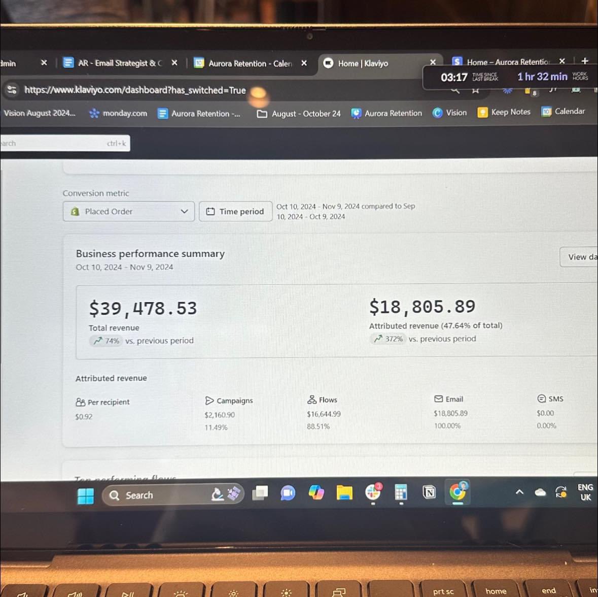 Adrian | Emails & eCom Growth (@adrian_emails) on Twitter photo We don’t mind working Sundays when client reports look like this! 🚀
Also - We’re hiring! 🚨 Email Strategist
Help us replicate results like this for even more brand owners!
Dm and email hiring@auroraretention.com with your experience and to request more information. We don’t mind working Sundays when client reports look like this! 🚀
Also - We’re hiring! 🚨 Email Strategist
Help us replicate results like this for even more brand owners!
Dm and email hiring@auroraretention.com with your experience and to request more information.