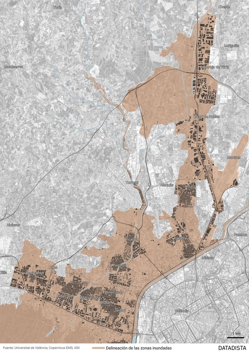 DATADISTA (@datadista) on Twitter photo NUEVO | El mapa del alcance de la DANA de Valencia afecta ya a 130.000 viviendas
Con datos de <a href="/CopernicusEMS/">Copernicus EMS</a> <a href="/IGNSpain/">Instituto Geográfico Nacional-O.A.CNIG</a> <a href="/FacGeoiH/">Facultat Geografia i Història UV</a>
+👇 NUEVO | El mapa del alcance de la DANA de Valencia afecta ya a 130.000 viviendas
Con datos de <a href="/CopernicusEMS/">Copernicus EMS</a> <a href="/IGNSpain/">Instituto Geográfico Nacional-O.A.CNIG</a> <a href="/FacGeoiH/">Facultat Geografia i Història UV</a>
+👇