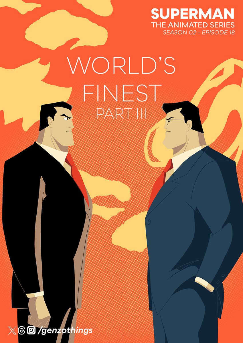 genzothings's tweet photo. Yesterday I promised something epic, and here it is! 
#SupermanTASbyGenzo S02 episodes 16, 17 and 18: World's Finest. Enjoy!

#Superman #fanart https://t.co/ZKl0OC8W9z