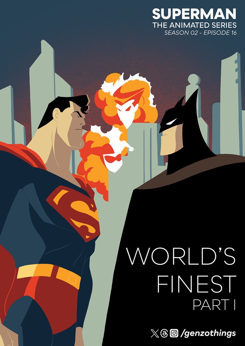genzothings's tweet photo. Yesterday I promised something epic, and here it is! 
#SupermanTASbyGenzo S02 episodes 16, 17 and 18: World's Finest. Enjoy!

#Superman #fanart https://t.co/ZKl0OC8W9z