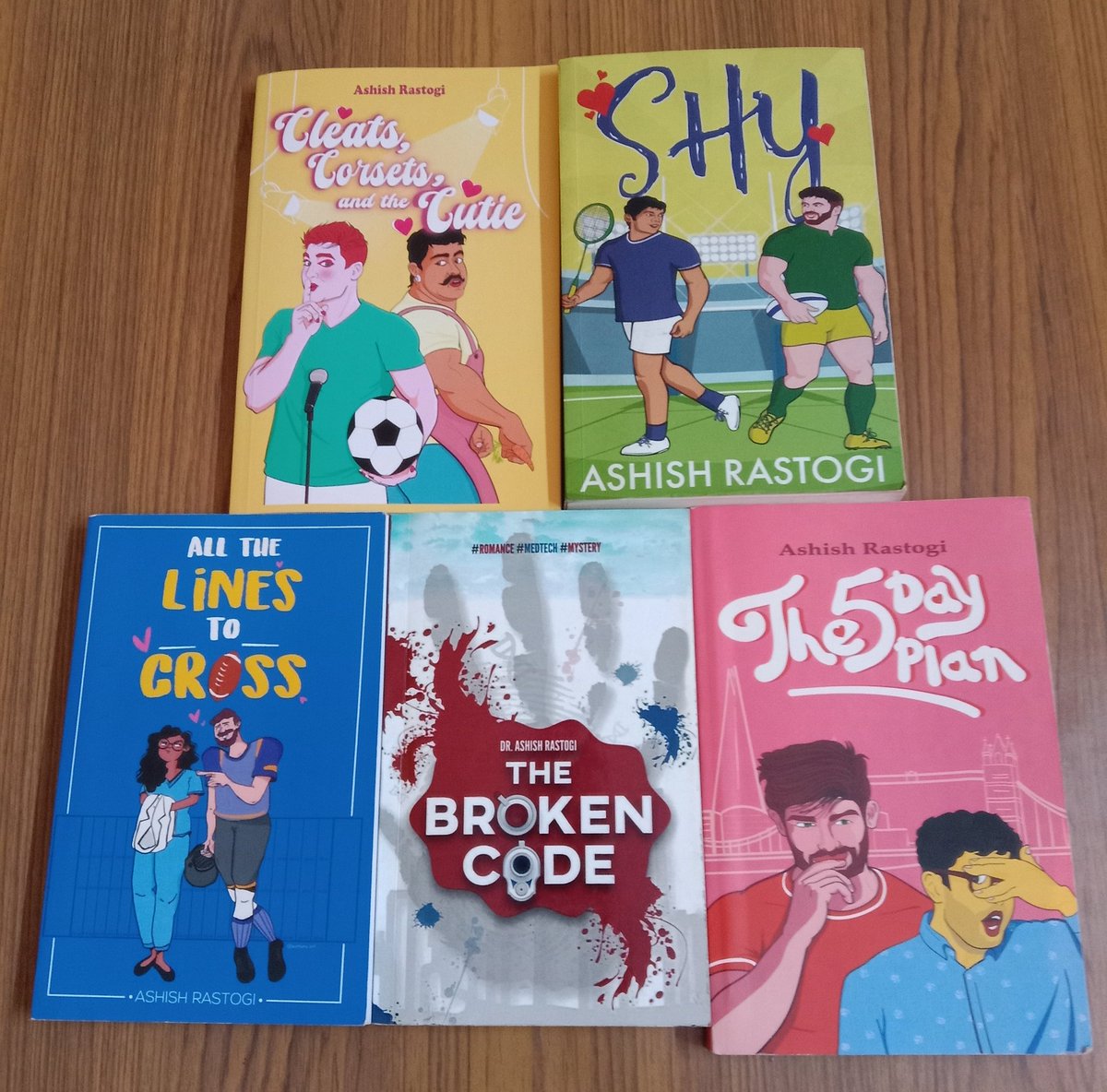 AshishRastogi12's tweet photo. I sometimes wonder. Did I do this? 7 yrs. 5 pubd. 1 in the querying trenches. 1 stuck because the characters refuse to help. 1 abandoned. 
Countless struggles. Rejection and hurt at every stage. Self doubt and anxiety at every release. But I love these babies to infinity. https://t.co/VCKhtXpZEP