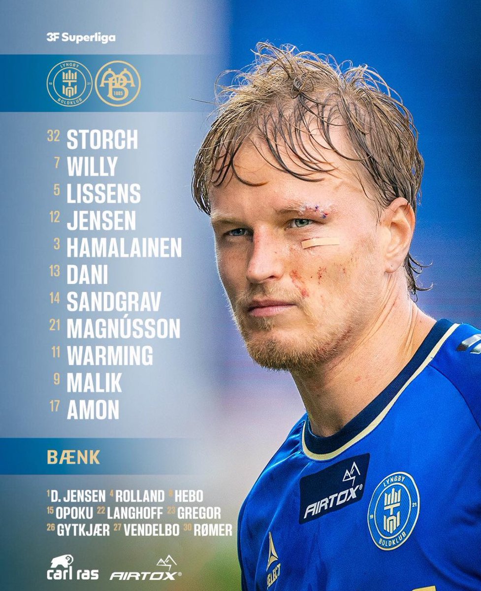 LyngbyTalk's tweet photo. Endelig noget der ligner en 4-3-3 opstilling. 

Har godt nok ventet længe på den her formationsændring, men better late than never 🔵⚪️

#sldk #SammenForLyngby https://t.co/pVNmPPm3Pm