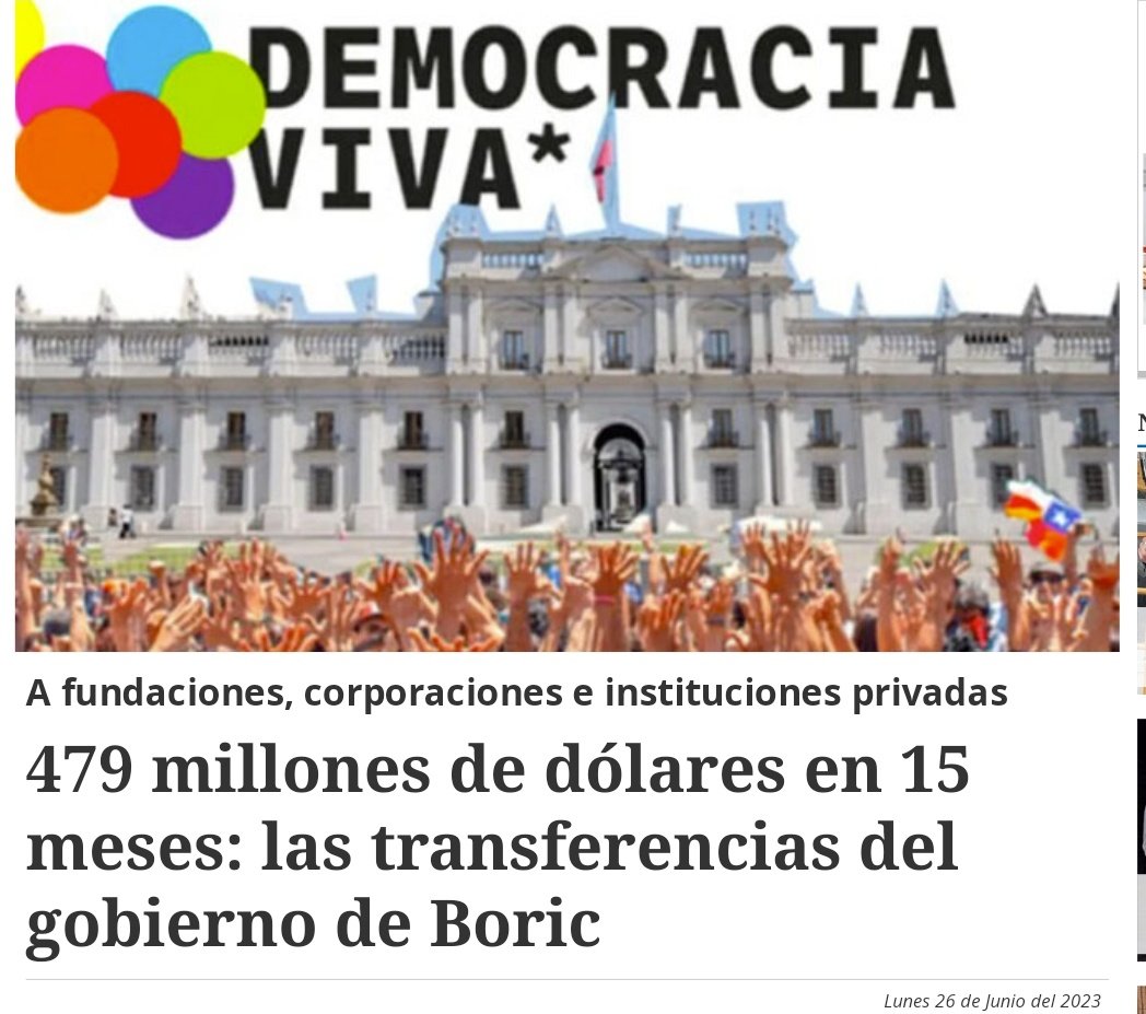 URGENTE!! EN EL GOBIERNO D BORIC, 3.298 FUNDACIONES, HAN RECIBIDO TRANSFERENCIAS DESDE ENTES PÚBLICOS. MAS DE $384.993 MILLONES DE PESOS, UNOS 
479 MILLONES de DÓLARES en 15 meses, distribuidos en 15.764 transferencias a todos los llamados colaboradores del Estado.