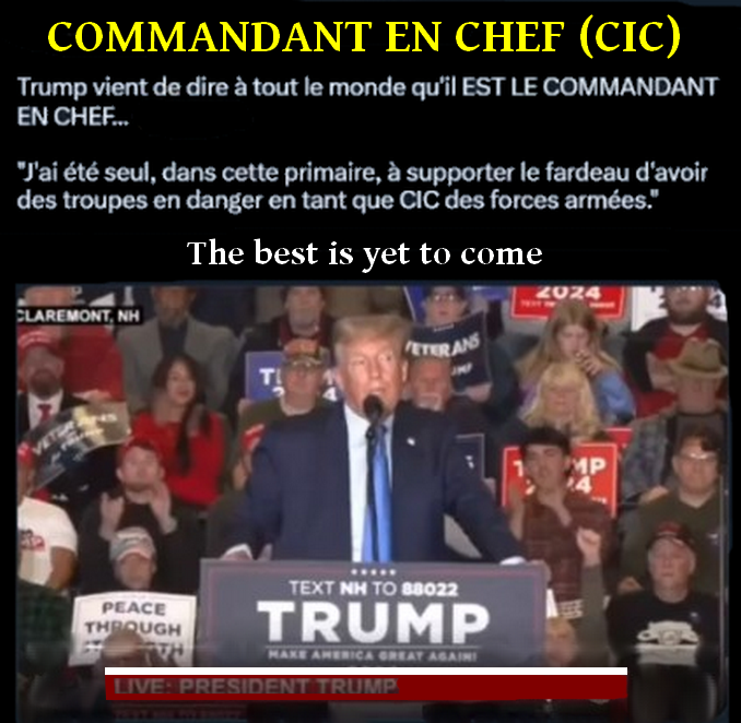 cathdebusne's tweet photo. @Dr_Steph_GAYET Trump est resté le CIC ( Commandant en Chef ) et Biden est un faux ! Nous regardons un film...L'Alliance est au contrôle. https://t.co/cKKEE18ilS