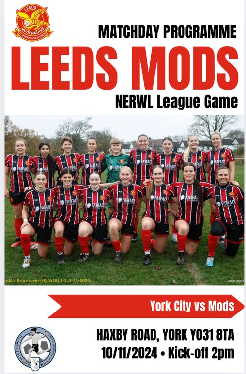 Matchday program Mods v York City #Pitchero
pitchero.com/clubs/leedsmod…