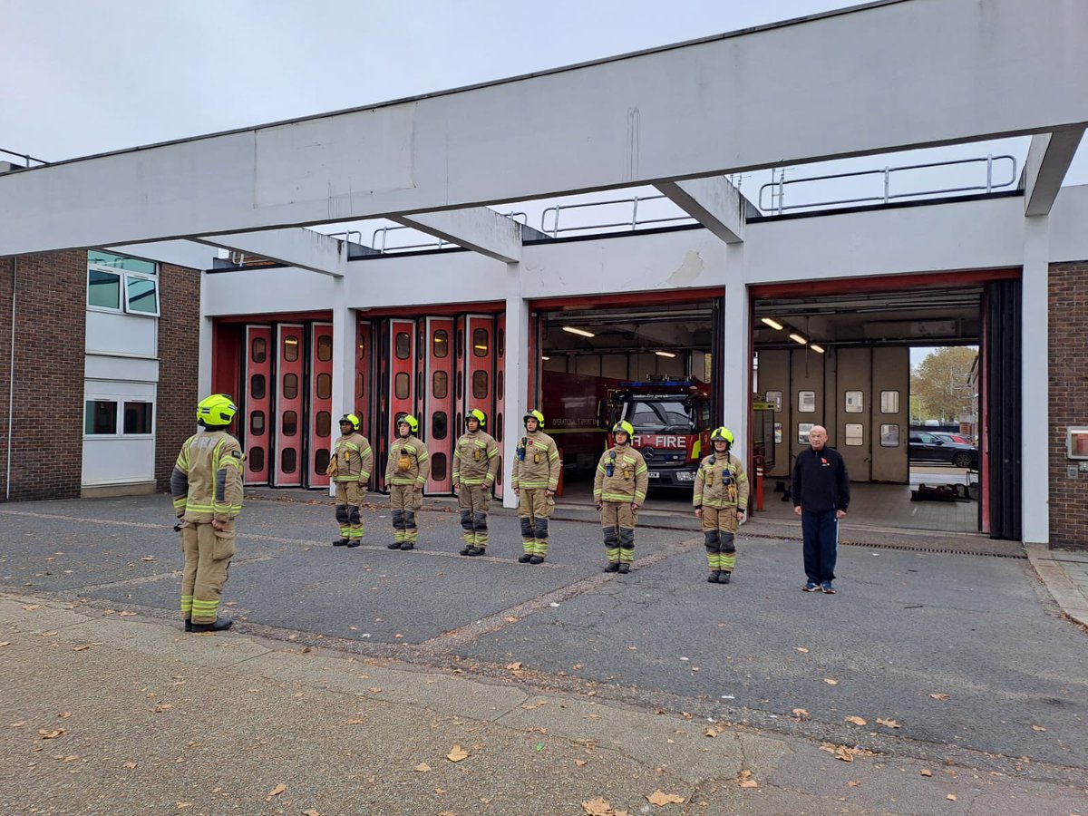 On #RemembranceSunday, firefighters across London have observed a two minute silence outside stations and attended parades and services in their local communities to honour those who served and sacrificed.