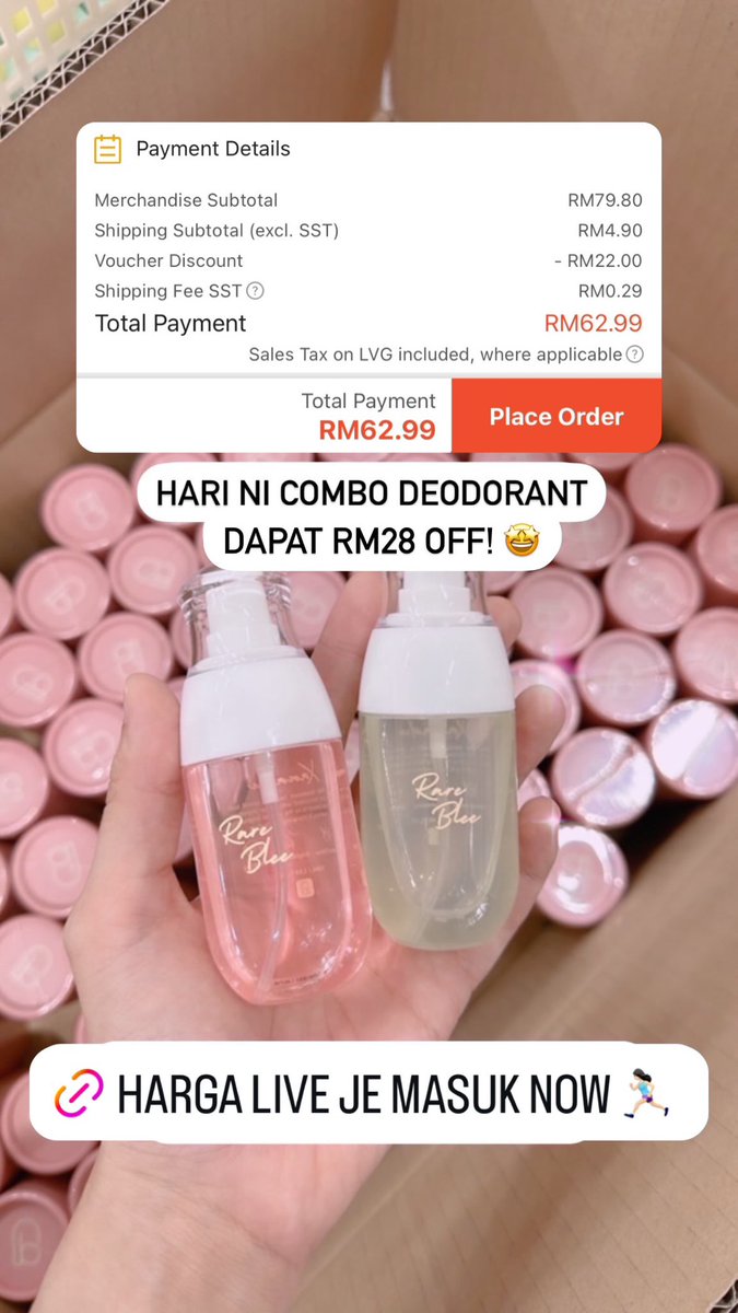 Sale 11.11 is here! 🎉 Tengok la murah macam ni harga run sekarang masuk live! 🏃🏻‍♀️

my.shp.ee/nNun5FF