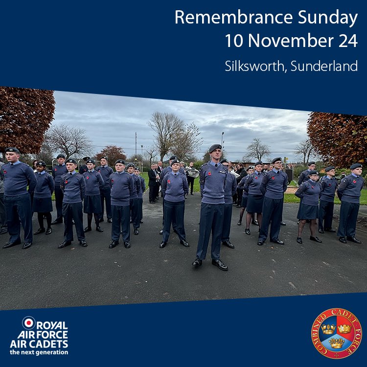 Thank you to our RAF section cadets who paraded alongside the ATC for Remembrance Sunday!

They shall grow not old, as we that are left grow old:

Age shall not weary them, nor the years condemn.

At the going down of the sun and in the morning

WE WILL REMEMBER THEM