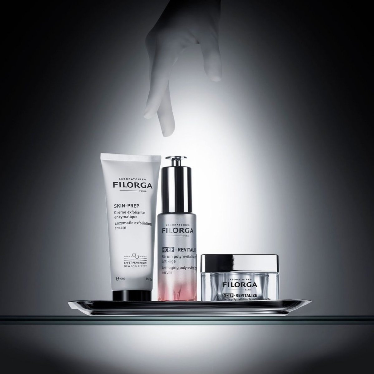 Get youthful skin with these essentials:⁣
⁣
1️⃣ SKIN-PREP ENZYMATIC EXFOLIATING CREAM – Say 👋 to dead skin cells &amp; blackheads.
⁣
2️⃣ NCEF-REVITALIZE SERUM – Enhances collagen production &amp; brightens your complexion. 
⁣
3️⃣ NCEF-REVITALIZE CREAM – Boosts elasticity &amp; radiance.