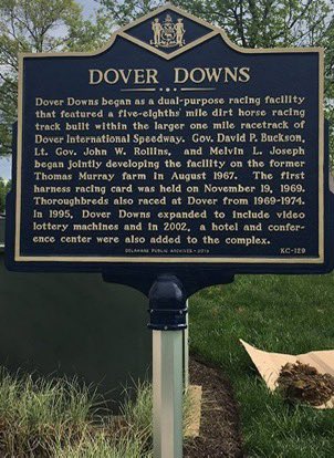 graybrigade's tweet photo. #OnThisDay 55 years ago in 1969, #harnessracing debuted at #DoverDowns in Delaware, where flat racing had started earlier that same year. The harness track is co-located with The Monster Mile as part of @NASCAR. The casino opened in 1995. @BallysDover https://t.co/yHC1i6uMIV