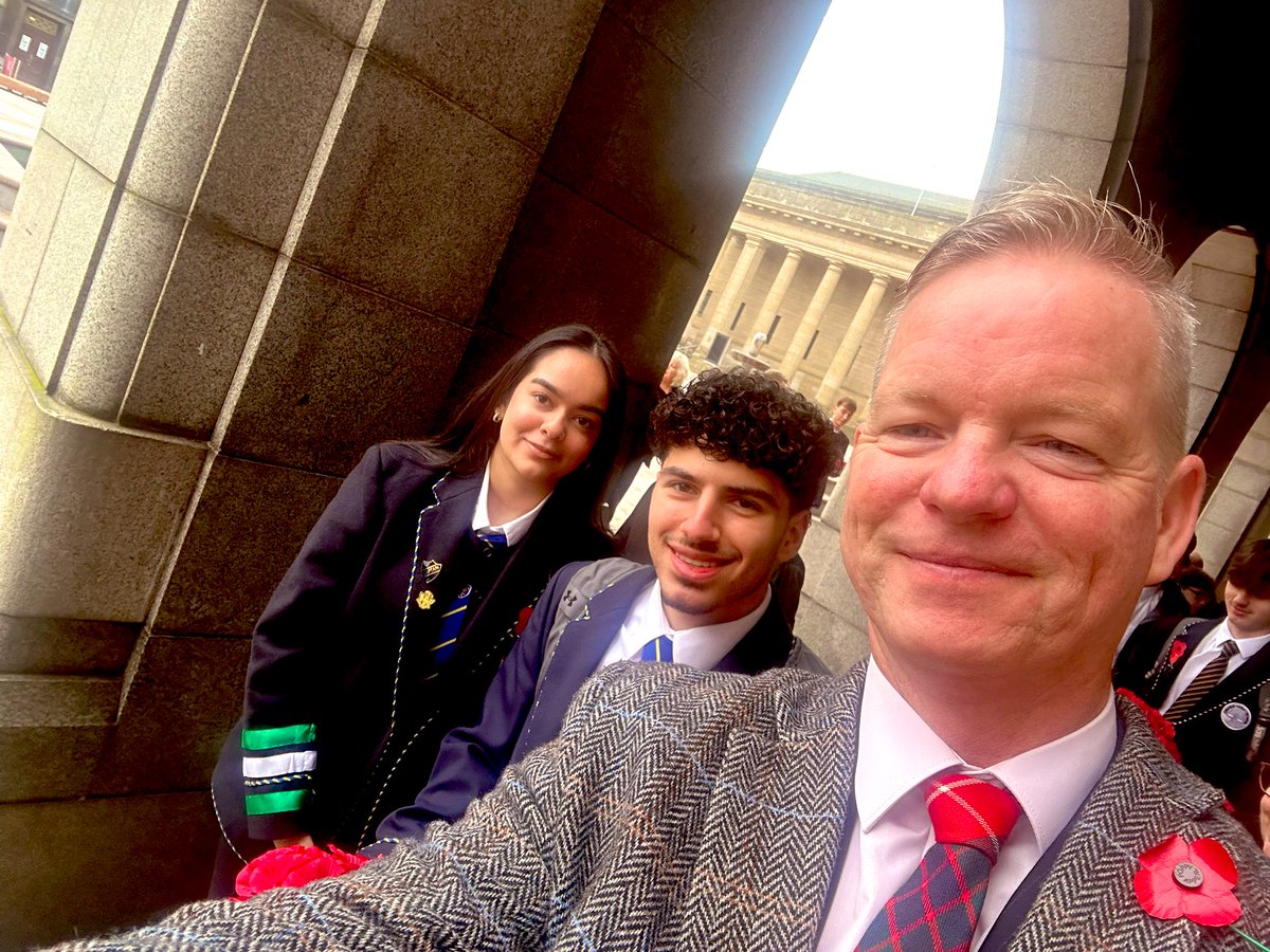 morganacademy1's tweet image. Mr. Lothian, Arpi and Mo, represented the Morgan Academy community at the annual Dundee Civic Service of Remembrance.
#WeWillRememberThem