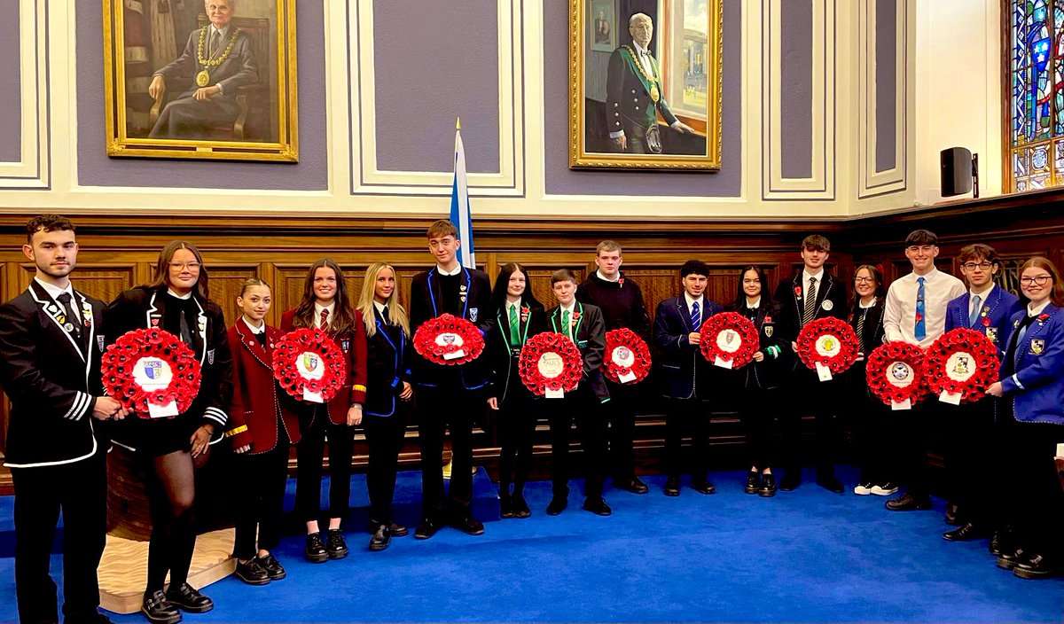 morganacademy1's tweet image. Mr. Lothian, Arpi and Mo, represented the Morgan Academy community at the annual Dundee Civic Service of Remembrance.
#WeWillRememberThem