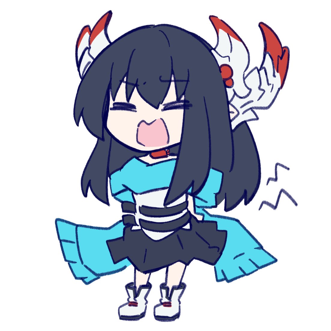 「お尻あり得ん痛いんですけど!! 」|黒てーのイラスト