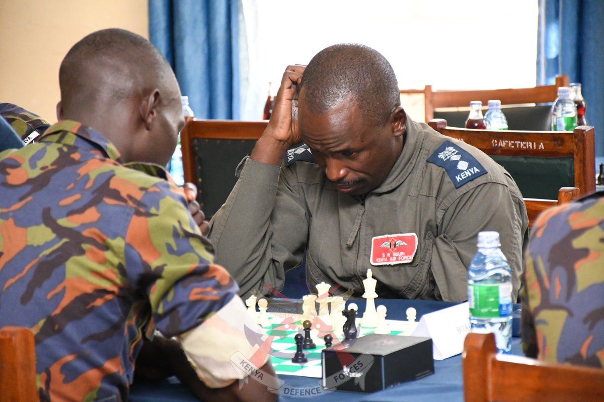 kdfinfo's tweet photo. Moi Air Base organized a chess tournament featuring participants from various KDF regions. The event aimed to promote chess as a valuable tool for enhancing tactical and strategic skills within the KDF. 
See more:https://t.co/CtBMEwcnbW https://t.co/eM4LjJbAja
